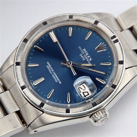 Rolex Oyster Perpetual Date 34mm Blue Dial 2007 